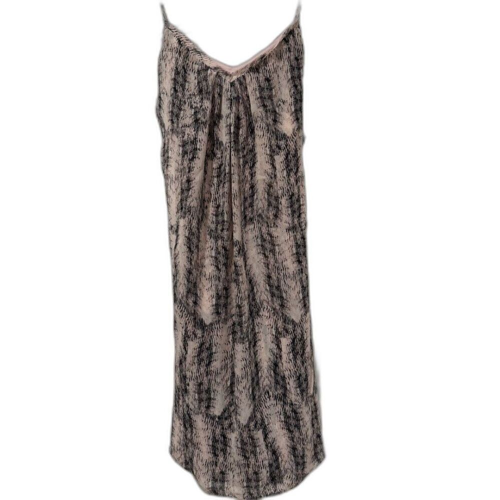 A Pea in the Pod | Pink and Black Spaghetti Strap Maternity Dress | Size: Small